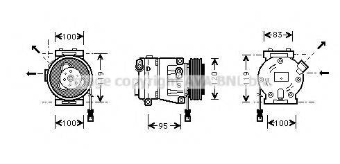 AVA QUALITY COOLING FTAK050 Компресор, кондиціонер