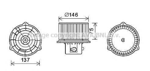 AVA QUALITY COOLING HY8403 Електродвигун, вентиляція салону