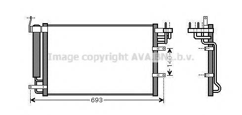 AVA QUALITY COOLING KA5093D Конденсатор, кондиціонер