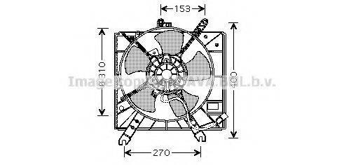 AVA QUALITY COOLING KA7505 Вентилятор, охолодження двигуна