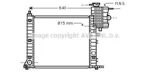 AVA QUALITY COOLING MS2264 Радіатор, охолодження двигуна