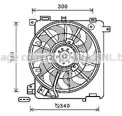 AVA QUALITY COOLING OL7635 Вентилятор, охолодження двигуна