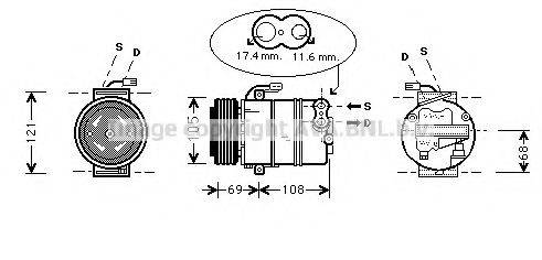 AVA QUALITY COOLING OLAK316 Компресор, кондиціонер