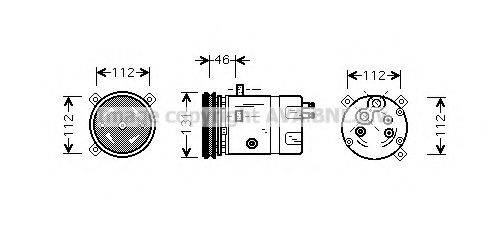 AVA QUALITY COOLING OLK278 Компресор, кондиціонер