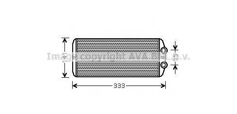 Теплообмінник, опалення салону AVA QUALITY COOLING PE6312