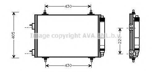 AVA QUALITY COOLING PEA5209D Конденсатор, кондиціонер