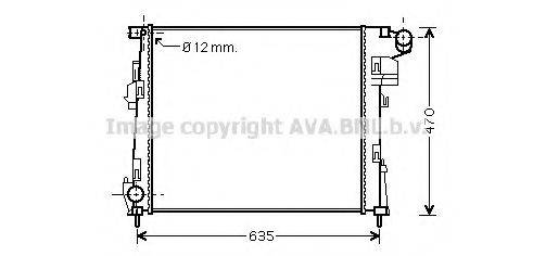 AVA QUALITY COOLING RT2427 Радіатор, охолодження двигуна