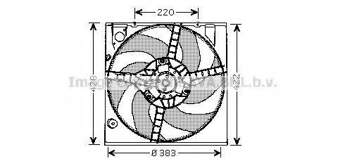 AVA QUALITY COOLING RT7522 Вентилятор, охолодження двигуна