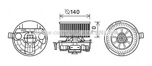 Електродвигун, вентиляція салону AVA QUALITY COOLING RT8574