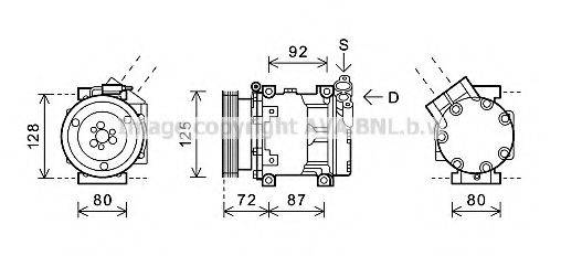 AVA QUALITY COOLING RTAK479 Компресор, кондиціонер