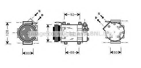 AVA QUALITY COOLING RTK039 Компресор, кондиціонер