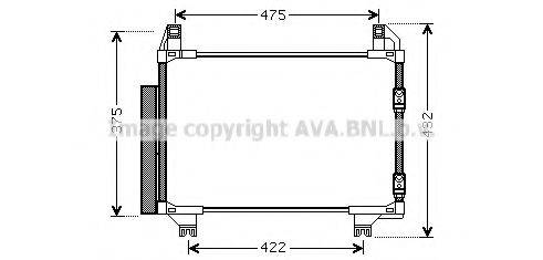 AVA QUALITY COOLING TOA5404D Конденсатор, кондиціонер