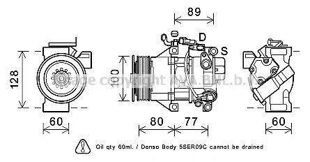 AVA QUALITY COOLING TOK681 Компресор, кондиціонер