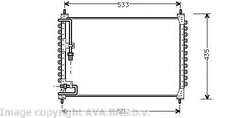 AVA QUALITY COOLING VO5074 Конденсатор, кондиціонер