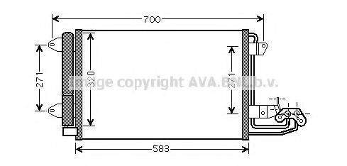 Конденсатор, кондиціонер AVA QUALITY COOLING VW5209D