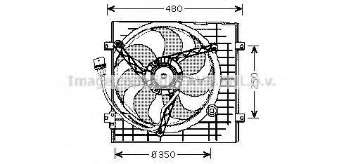 AVA QUALITY COOLING VW7506 Вентилятор, охолодження двигуна