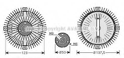 AVA QUALITY COOLING VWC273 Зчеплення, вентилятор радіатора