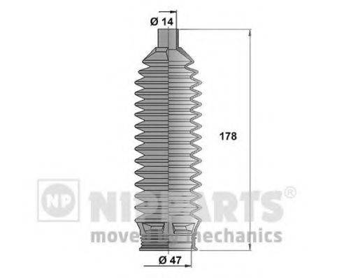 NIPPARTS J2840504 Комплект пильника, рульове управління