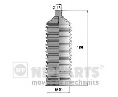 NIPPARTS J2840506 Комплект пильника, рульове управління