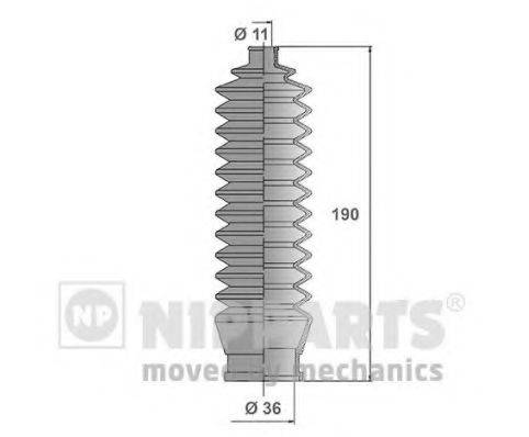 NIPPARTS J2843001 Комплект пильника, рульове управління