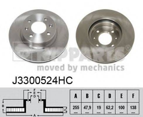 NIPPARTS J3300524HC гальмівний диск