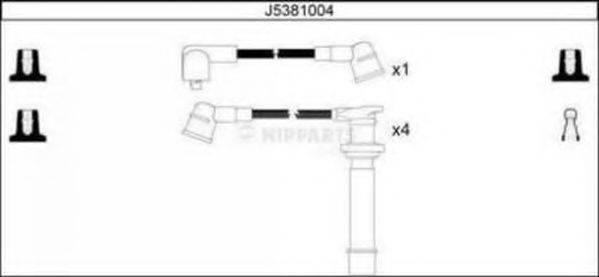 Комплект дротів запалення NIPPARTS J5381004