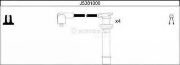 NIPPARTS J5381006 Комплект дротів запалення
