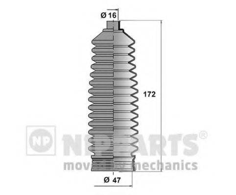 NIPPARTS N2840514 Комплект пильника, рульове управління