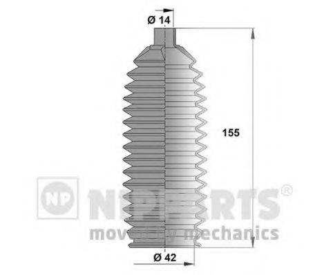 NIPPARTS N2846014 Комплект пильника, рульове управління