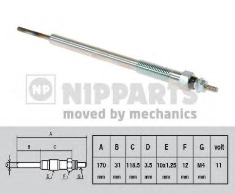 NIPPARTS N5715016 Свічка розжарювання