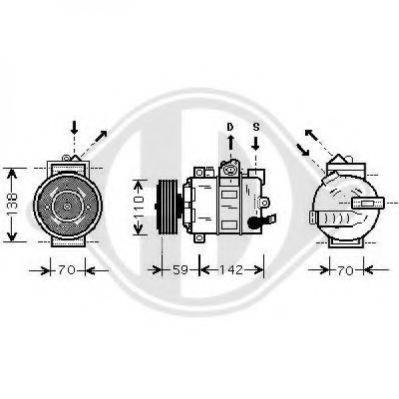 DIEDERICHS 7103100 Компресор, кондиціонер