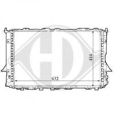 Радіатор, охолодження двигуна DIEDERICHS 8101138