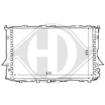 Радіатор, охолодження двигуна DIEDERICHS 8101144