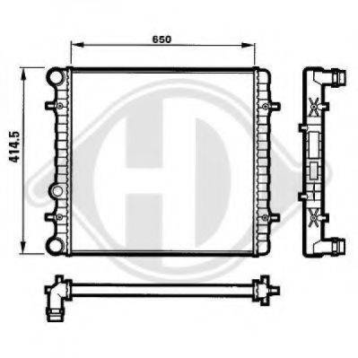 DIEDERICHS 8101151 Радіатор, охолодження двигуна