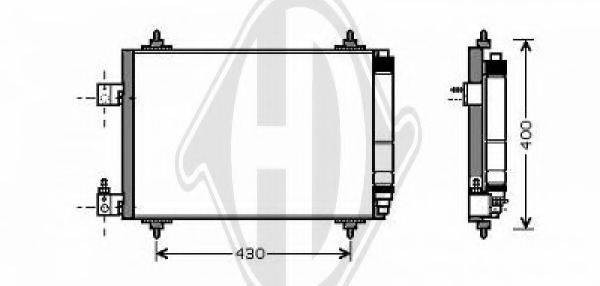 DIEDERICHS 8424300 Конденсатор, кондиціонер