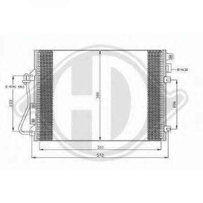 DIEDERICHS 8445500 Конденсатор, кондиціонер