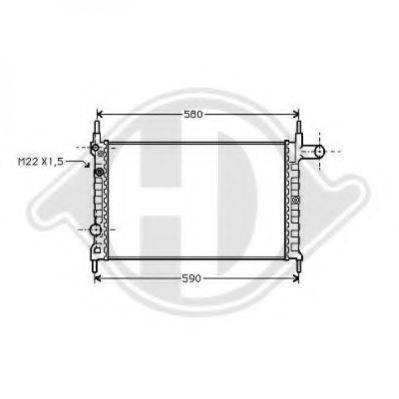 DIEDERICHS 8501622 Радіатор, охолодження двигуна
