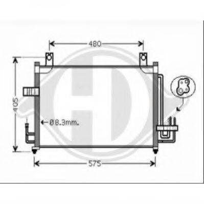 DIEDERICHS 8654100 Конденсатор, кондиціонер