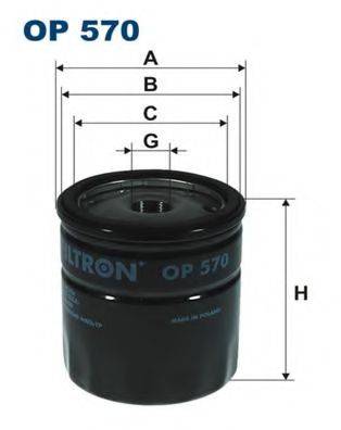 FILTRON OP570 Масляний фільтр