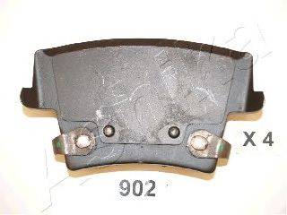 Комплект тормозных колодок, дисковый тормоз ASHIKA 51-09-902