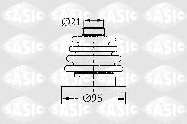 SASIC 4003444 Комплект пильника, приводний вал