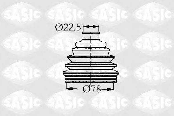 SASIC 9004722 Комплект пильника, приводний вал