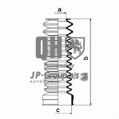 JP GROUP 1144702019 Комплект пильника, рульове управління