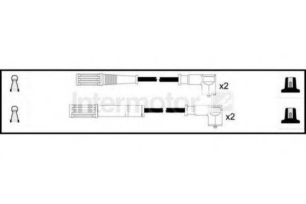 Комплект дротів запалення STANDARD 76122