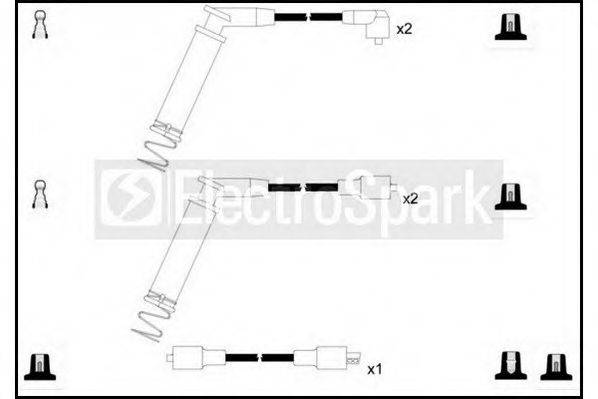 STANDARD OEK758 Комплект дротів запалення