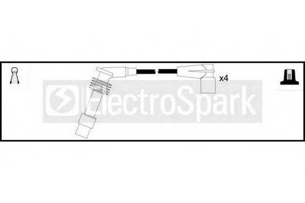 STANDARD OEK081 Комплект дротів запалення