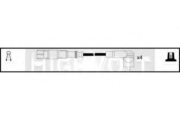 STANDARD OEF770 Комплект дротів запалення