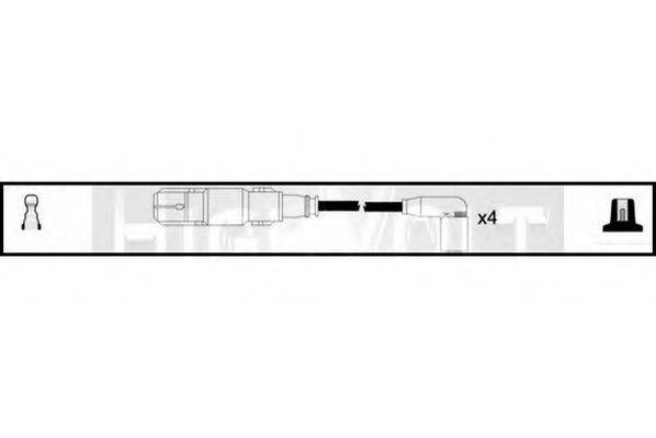 STANDARD OEF613 Комплект дротів запалення