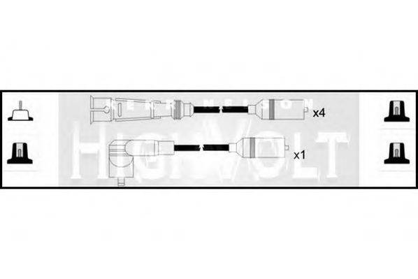 STANDARD OEF1017 Комплект дротів запалення