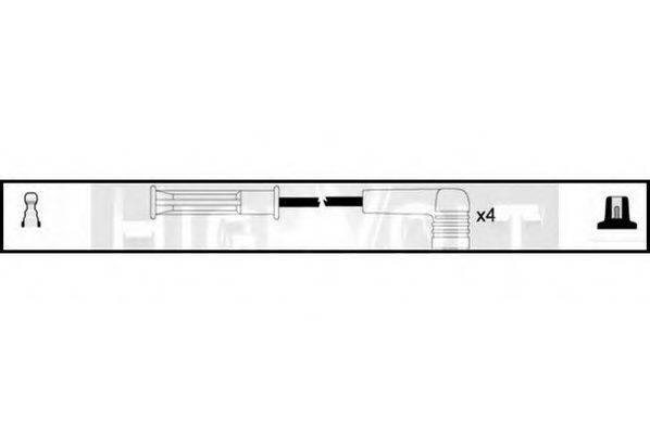 STANDARD OEF536 Комплект дротів запалення